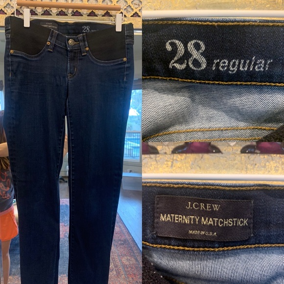 J.crew 28 regular maternity matchstick jeans - Picture 1 of 4